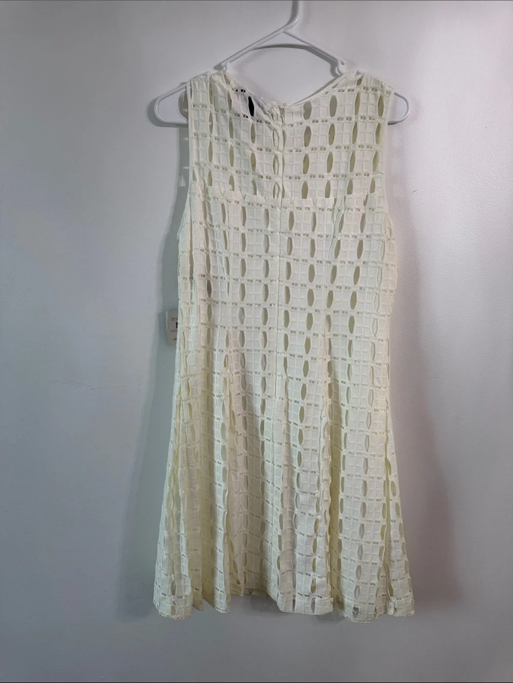 Rafaella Cream Eyelet A-Line Mini Dress NWT - Picture 4 of 4